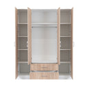 Miami gardróbszekrény 160x205 cm sonoma tölgy-fehér