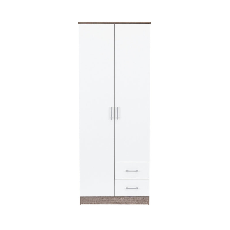 Miami gardróbszekrény 80x205 cm fehér-yorki tölgy
