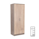 Miami gardróbszekrény 80x205 cm sonoma tölgy-yorki tölgy