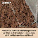 Fóliasátor 200x200x300 cm váz+fólia fehér