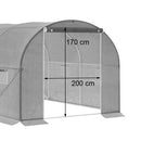 Fóliasátor 200x300x450 cm váz+fólia átlátszó