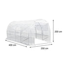 Melegház fólia 200x250x400 cm váz nélkül átlátszó