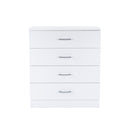 Miami komód 4 fiókos 80x92 cm fehér-fehér