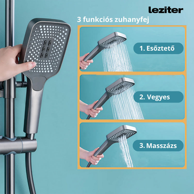 Eliz multifunkciós zuhanyszett fekete