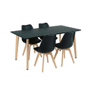 Silla 150 4+1 étkező garnitúra fekete-fekete