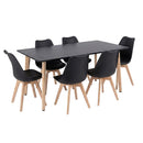 Silla 150 6+1 étkező garnitúra fekete-fekete
