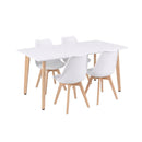 Silla 150 4+1 étkező garnitúra fehér-fehér