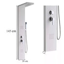 Malaga White hidromasszázs zuhanypanel