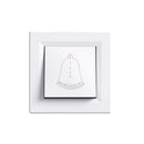 Nova csengő kapcsoló 101N fehér kerettel