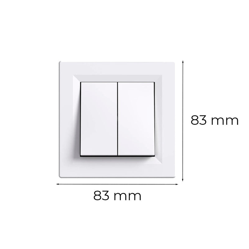 Nova csillárkapcsoló 10A 250V 105 fehér kerettel