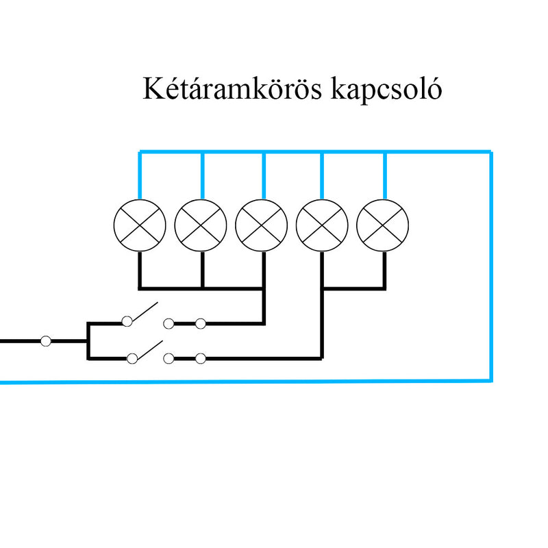 Nova csillárkapcsoló 10A 250V 105 fehér kerettel