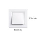 Nova váltókapcsoló 10A 250V 106 fehér kerettel