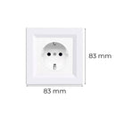 Nova földelt csatlakozóaljzat dugalj 16A 250V fehér kerettel