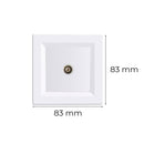 Nova TV csatlakozóaljzat fehér kerettel