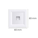 Nova UTP aljzat RJ-45 fehér kerettel