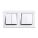 Nova kettős csillárkapcsoló 10A 250V 105 fehér kerettel
