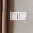 Nova kettős csillárkapcsoló 10A 250V 105 fehér kerettel