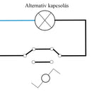 Nova kettős váltókapcsoló 10A 250V 106 fehér dupla kerettel