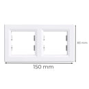 Nova kettes keret vízszintes fehér