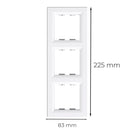 Nova hármas keret vízszintes fehér