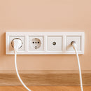 Nova IV kettő földelt csatlakozóaljzat dugalj kettő TV csatlakozóval fehér kerettel