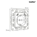 Nova IV kettő földelt csatlakozóaljzat dugalj kettő USB csatlakozóval fehér kerettel