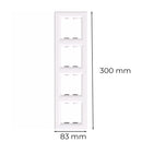 Nova négyes keret vízszintes fehér