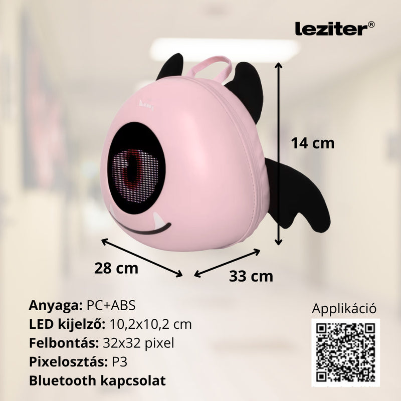 Pixy ledes okos hátizsák rózsaszín