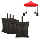 Kerti pavilon tölthető talpsúly 4 darab fekete