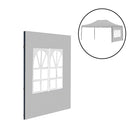 Kerti pavilon ablakos oldalfal ponyva 3x4,5 m szürke