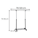 Ruhaállvány LRA-06 fekete