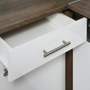 Yorki 220 sarok konyhabútor yorki tölgy korpusz,selyemfényű fehér fronttal