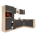Yorki 310 sarok konyhabútor sonoma tölgy korpusz,selyemfényű antracit fronttal