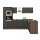 Yorki 310 sarok konyhabútor yorki tölgy korpusz,selyemfényű antracit fronttal