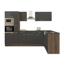 Yorki 310 sarok konyhabútor yorki tölgy korpusz,selyemfényű antracit fronttal
