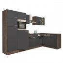 Yorki 340 sarok konyhabútor yorki tölgy korpusz,selyemfényű antracit fronttal