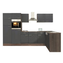 Yorki 340 sarok konyhabútor yorki tölgy korpusz,selyemfényű antracit fronttal