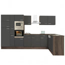 Yorki 370 sarok konyhabútor yorki tölgy korpusz,selyemfényű antracit fronttal