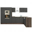 Yorki 370 sarok konyhabútor yorki tölgy korpusz,selyemfényű antracit fronttal