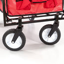 Összecsukható kerti strandkocsi piros