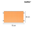 Összecsukható standard kerti strandkocsi asztallal zöld