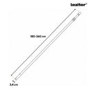 Teleszkópos rúd medence tisztító hálóhoz LMTH-01 2x180 cm, 0,8 mm, ezüst