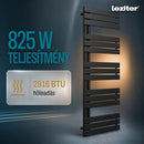 Solaro Design törölközőszárító radiátor 1600x600 mm fekete