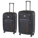 TraveLux Light IV gurulós bőrönd szett fekete