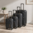 TraveLux Light XI gurulós bőrönd szett fekete