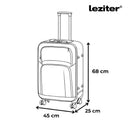 TraveLux Light XI gurulós bőrönd szett fekete