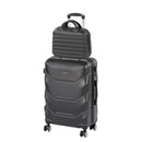 TraveLux Max III gurulós bőrönd szett fekete