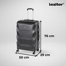TraveLux Max IX gurulós bőrönd szett fekete