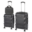 TraveLux Max VIII gurulós bőrönd szett fekete