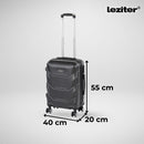 TraveLux Max VIII gurulós bőrönd szett fekete